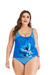 slv Springs Lace-Up Scalloped Swimsuit