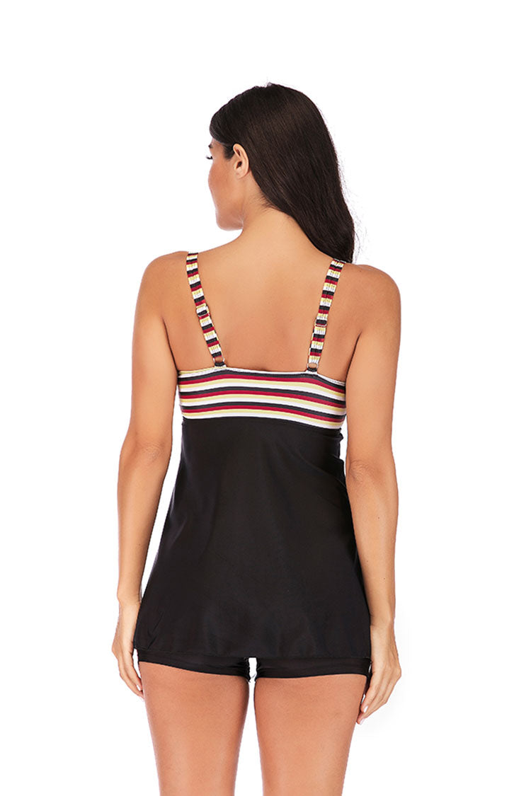slv plus size push up striped swimwear - BelleChloe