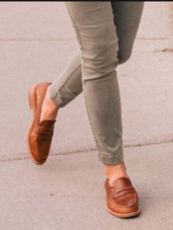 Casual Daily Chunky Heel Shoes - BelleChloe