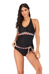 slv push up striped swimwear