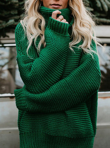 Long Sleeve Round Neck Tassel Irregular Loose Pullover Sweater