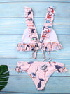Pink Push-Up Padded Bikini Swimsuit - BelleChloe