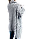 Loose Pockets Long Sleeve Knitted Cardigan Sweaters - BelleChloe
