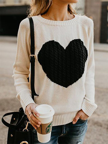 Round Neck Button Comfort Sweater