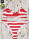 Striped Split Sexy Swimsuit - BelleChloe