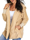 Casual Solid Color Irregular Sleeveless Cardigan Coat