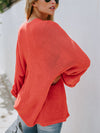 Loose Open Front Kimono Cardigan Long Sleeve Sweater - BelleChloe