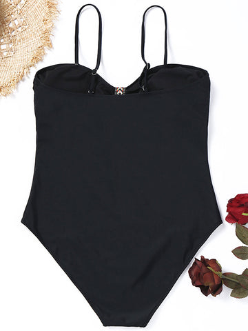 Deep V Sexy One Piece Swimsuit