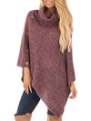 Solid Color V-Neck Twist Knitted Casual Basic Sweater