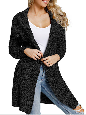 Casual Solid Color Irregular Sleeveless Cardigan Coat