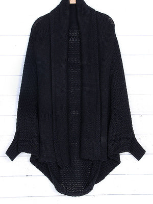 Casual Long Kintted Batwing Sleeves Oversized Sweater Cardigan - BelleChloe