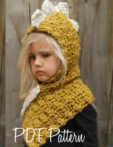 Cute Knitted Hood Scarf Hand-Woven Warm Earmuffs Cape Caps Gloves 2 Piece Sets