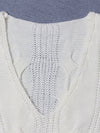 Long Sleeve Loose Knitted V-Neck Sweater - BelleChloe