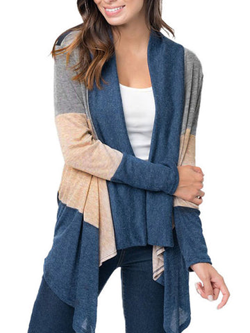 Backless Long Sleeve V-Neck Wrap Designed Knitted Sweater
