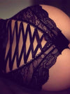 Sexy Women's Lace Cross Straps Mesh See Through Lingerie - BelleChloe
