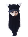 Autumn And Winter Adult Horned Bearded Viking Funny Woolen Hat - BelleChloe
