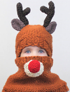Cute Bear Knit Mask Hat Winter