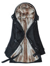 Women Thicken Fur Overcoat Lining Warm Coat Winter Long Hoodies Jacket - BelleChloe
